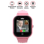 Wiky Watch 4S Pembe 4.5G Görüntülü Görüşmeli Akıllı Çocuk Saati