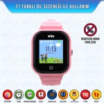 Wiky Watch 4S Pembe 4.5G Görüntülü Görüşmeli Akıllı Çocuk Saati