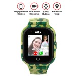 Wiky Watch 4S Yeşil Kamuflaj Akıllı Çocuk Telefonu