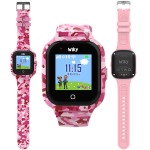 Wiky Watch 4S Pembe Kamuflaj Sım Kartlı Akıllı Çocuk Saati