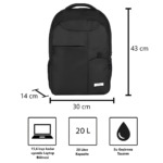 WikyBag Dawn 15.6'' Laptop Uyumlu Siyah Sırt Çantası