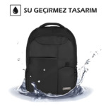 WikyBag Dawn 15.6'' Laptop Uyumlu Siyah Sırt Çantası